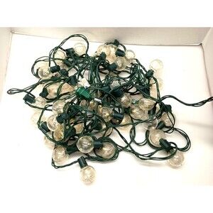 Patio String Lights w/ 50 Plus Plastic Globe Balls There are Two Sets in this